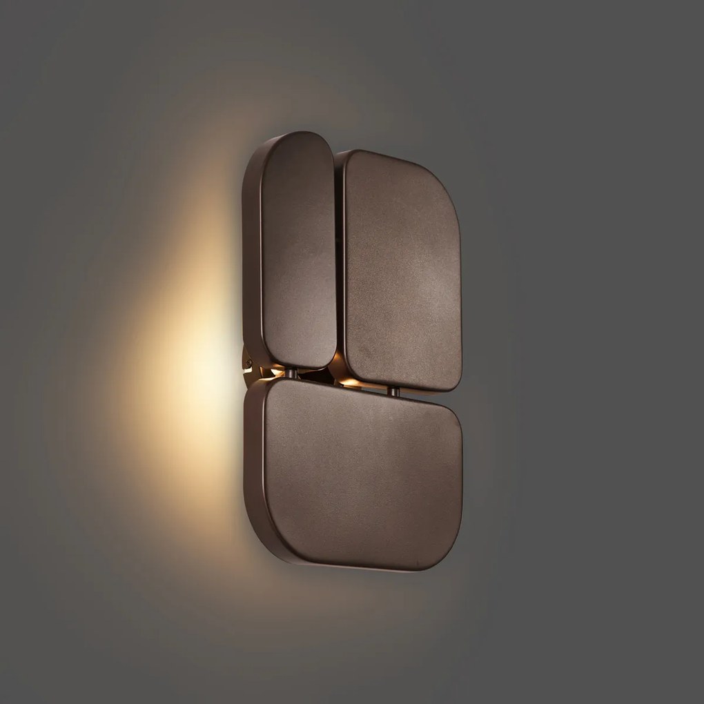 Lampada da parete di design bronzo a 3 luci - Planes