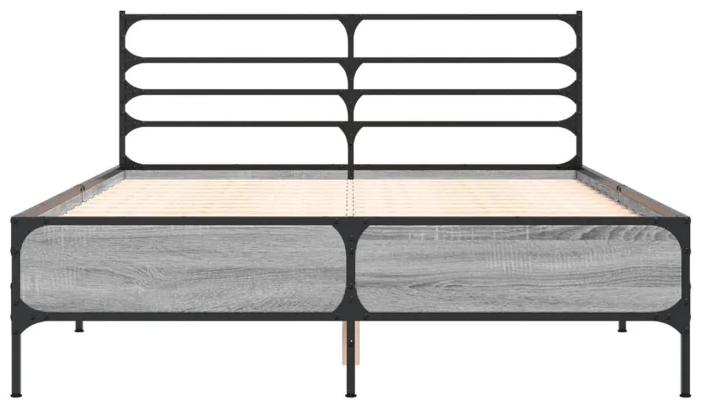 Giroletto grigio sonoma 120x190 cm in legno multistrato metallo