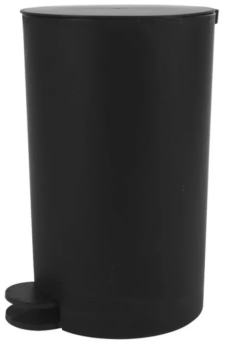 Pattumiera bagno 3 Lt nero con apertura a pedale Orbix