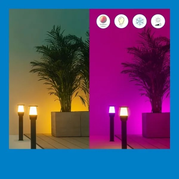 WiZ-LED RGBW Dimmerabile per esterni lampada ELPAS LED/3,6W/12V 2700-5000K IP65 Wi-Fi