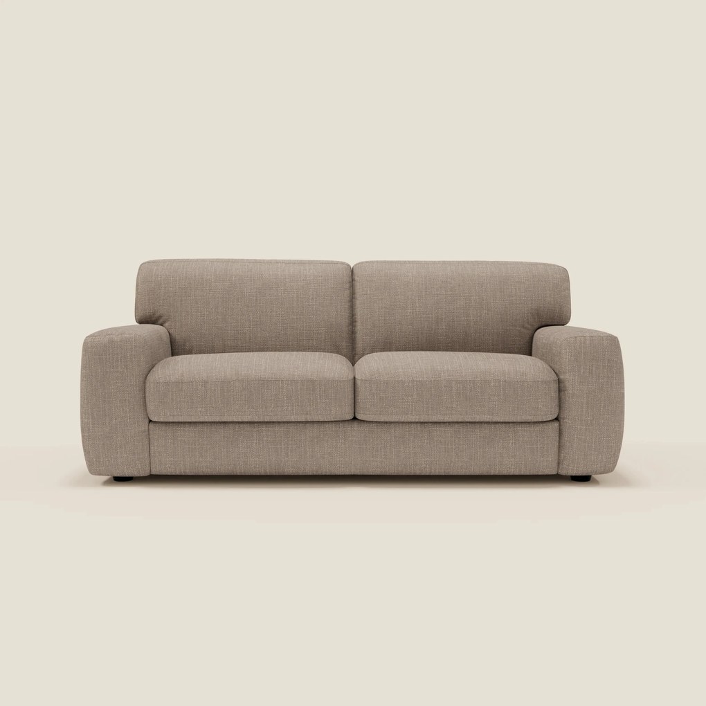 Cloud Divano letto materasso H17 cm dai morbidi cuscini in tessuto impermeabile T06 tortora