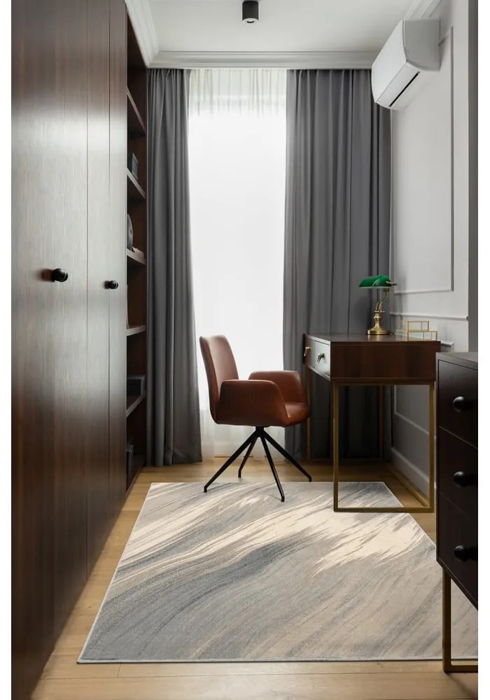 Tappeto in lana crema 133x180 cm Haze - Agnella