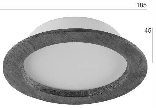 Faretto LED WOODY SPOT 16,5W 230V 4000K ciliegio Ø18,5 cm