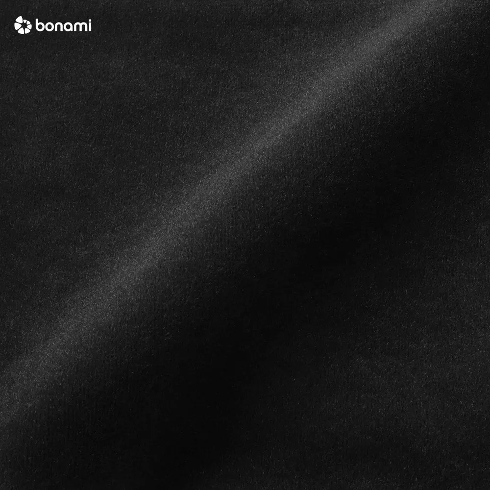 Divano nero allungabile/con contenitore e rivestimento in velluto 247 cm Lazaro – ELTAP