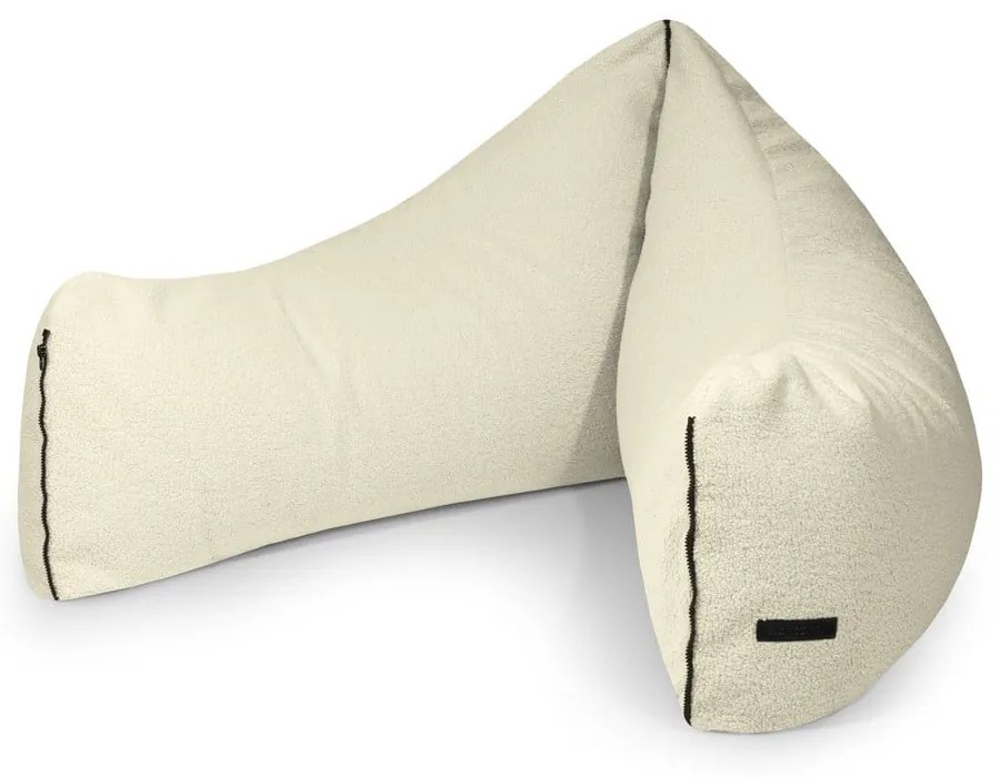 Pouf a sacco per bambini color crema con rivestimento in bouclé Clip Clap 115 – SLOWDOWN