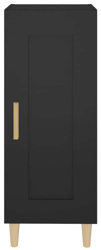 Credenza nero 34,5x34x90 cm in legno multistrato