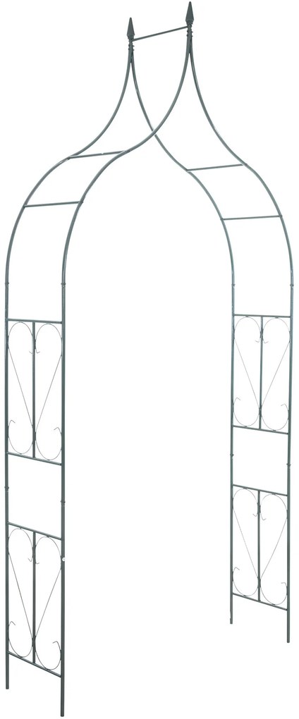 Arco Da Giardino Elegante E Accogliente: Rosenbogen 40er / Grün