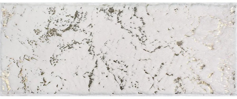 Passatoia per scale color crema-oro in cotone set da 16 pz 25x65 cm Simli Altin - Vitaus