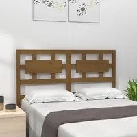 Testiera per Letto Miele 185,5x4x100 cm Legno Massello di Pino