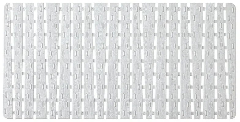 Tappeto Doccia Antiscivolo 40 x 80 in Plastica Bianco