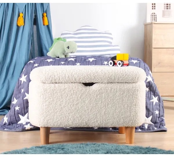 Pouf PIXI 37x61 cm bianco