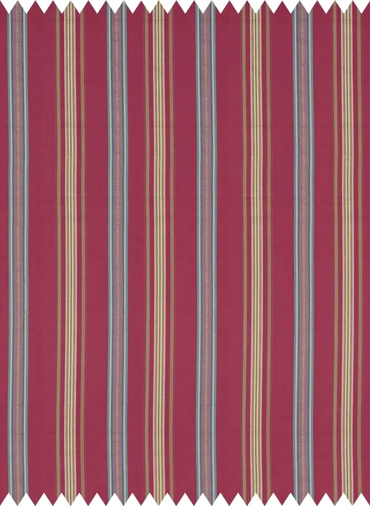 Sanderson Stoff Valley Stripe - Mulberry/ Blue
