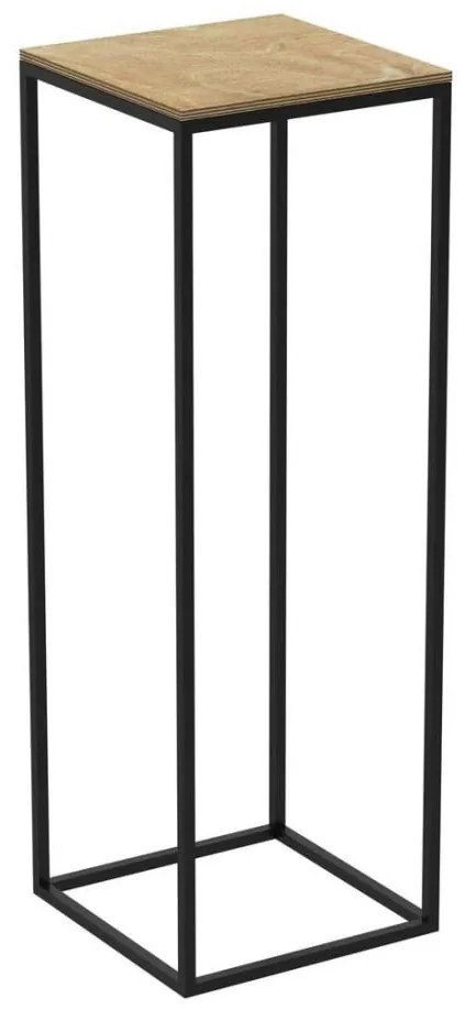 Portafiori 70x24 cm nero