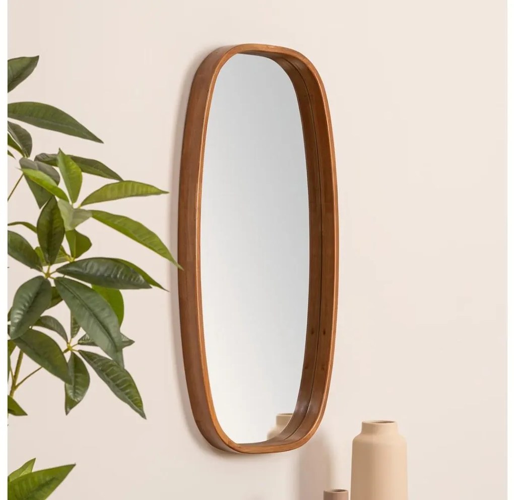 Atmosphera - Specchio da parete JASNA 80x40 cm albero di caucciù