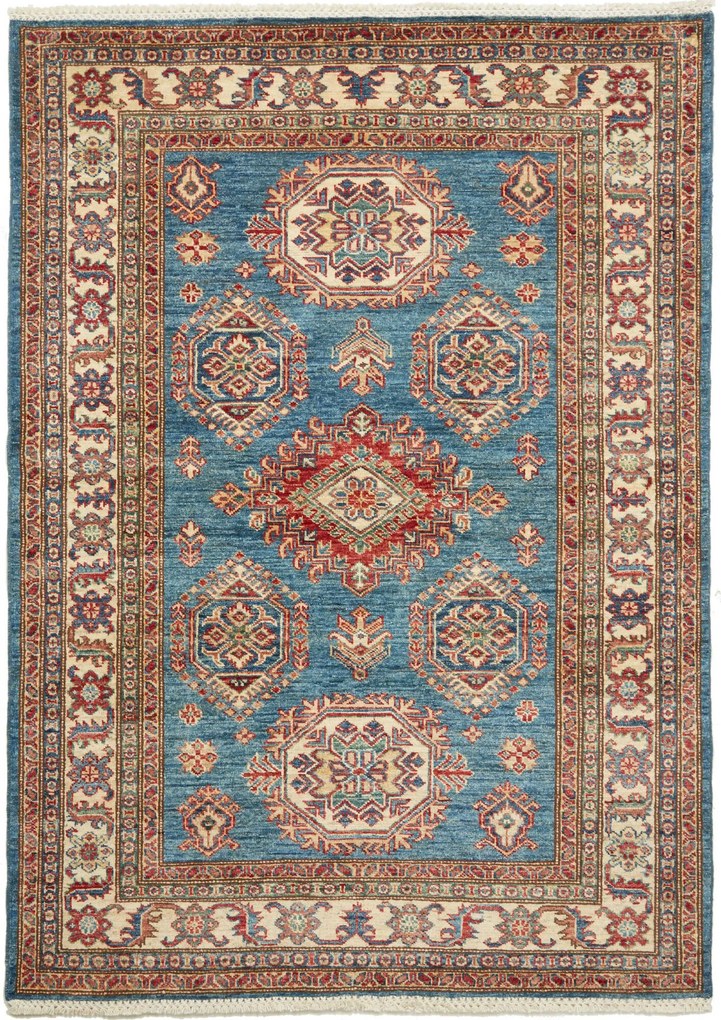 Kazak Tappeto 170 x 120 Blu (Pakistan) Annodato A Mano