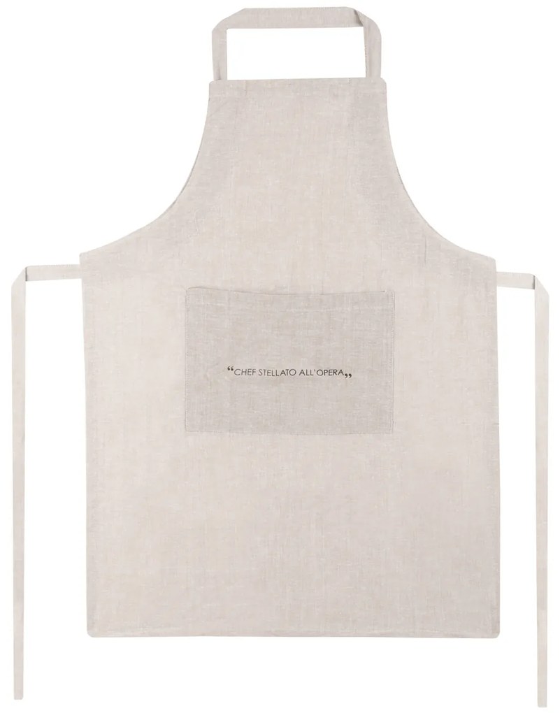 Grembiule cucina con tasca tortora scritta Quotes