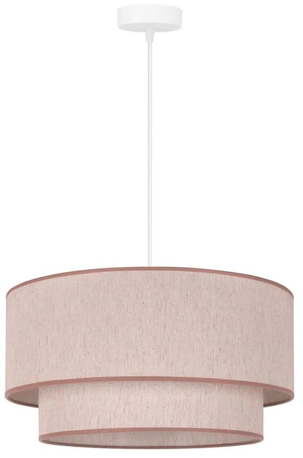 Duolla - Lampadario a sospensione con filo BOHO 1xE27/40W/230V diametro 45 cm beige