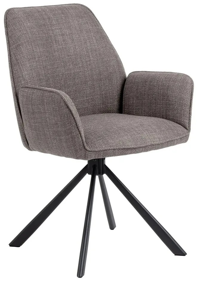 Set di sedie da pranzo grigio chiaro in imbottito con braccioli 2 pz Glenda – Actona