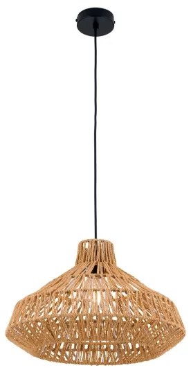 Orion HL 6-1813/1 - Lampadario a sospensione con filo BASKET 1xE27/40W/230V diametro 40 cm canapa