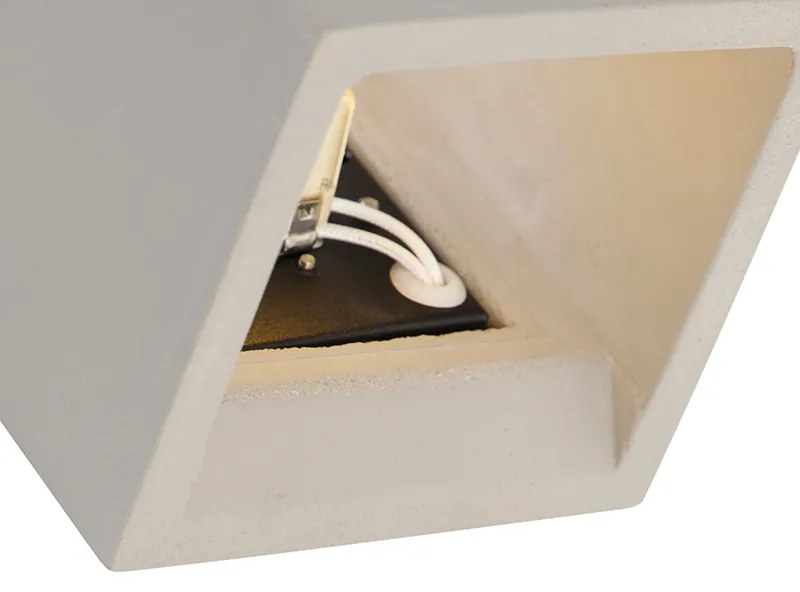 Applique da parete industriale in cemento - Box