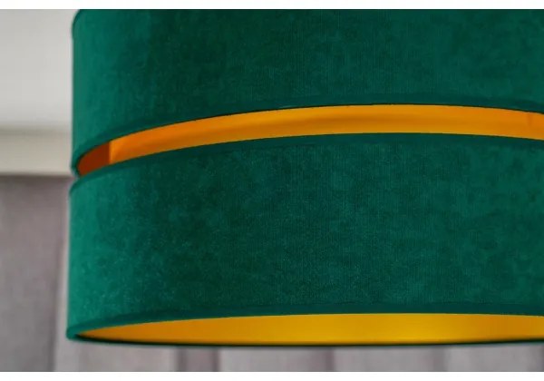 Duolla - Lampadario a sospensione con filo DUO 1xE27/15W/230V diametro 40 cm verde/oro