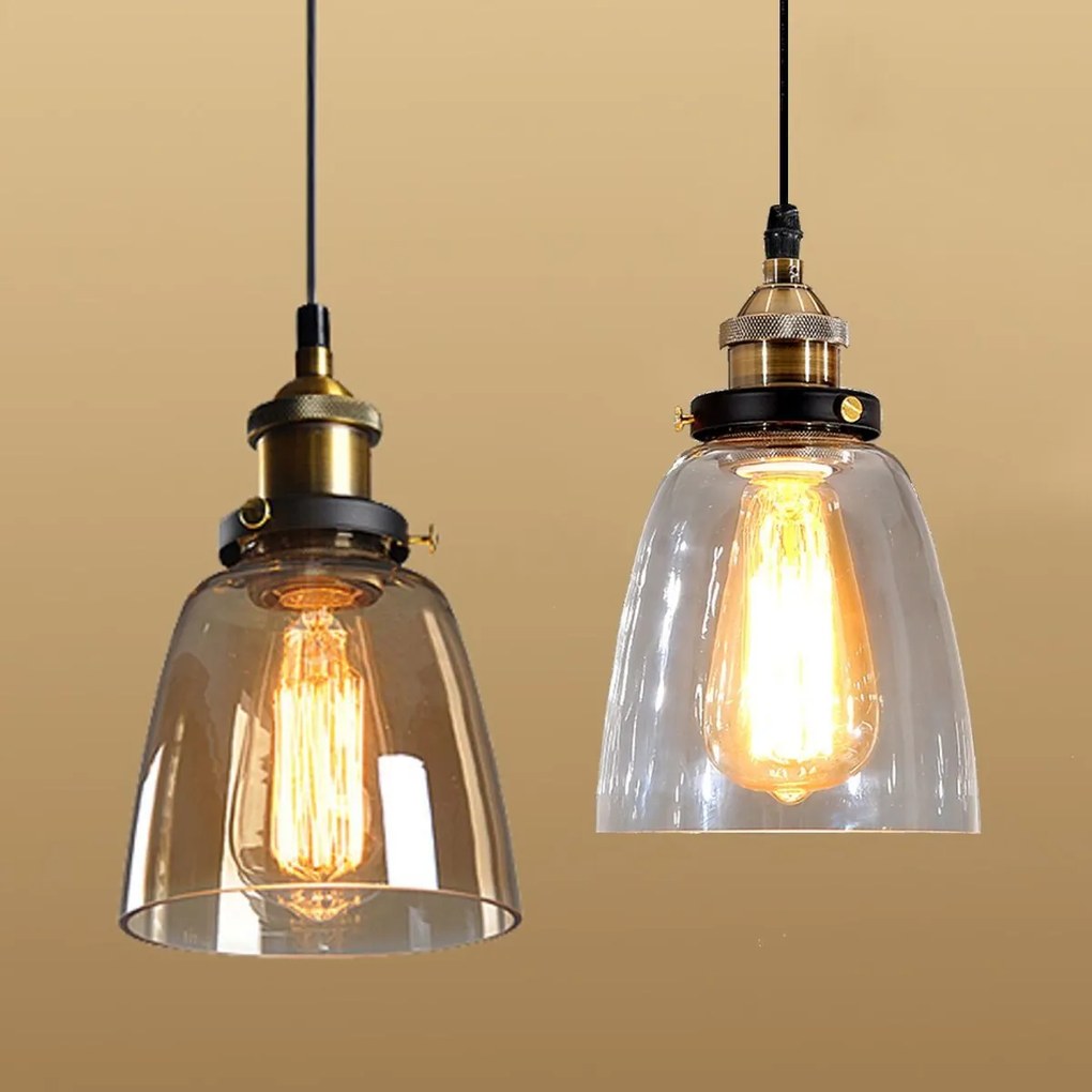 Lampada da soffitto pensile di vetro Verto D APP049-1CP