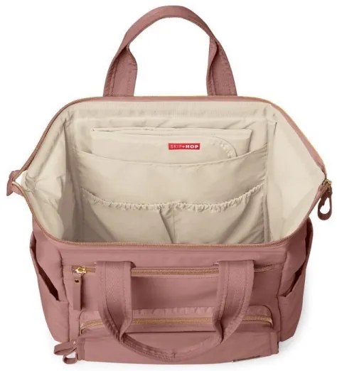 Skip Hop - Zaino fasciatoio MAINFRAME Dusty rose per passeggino