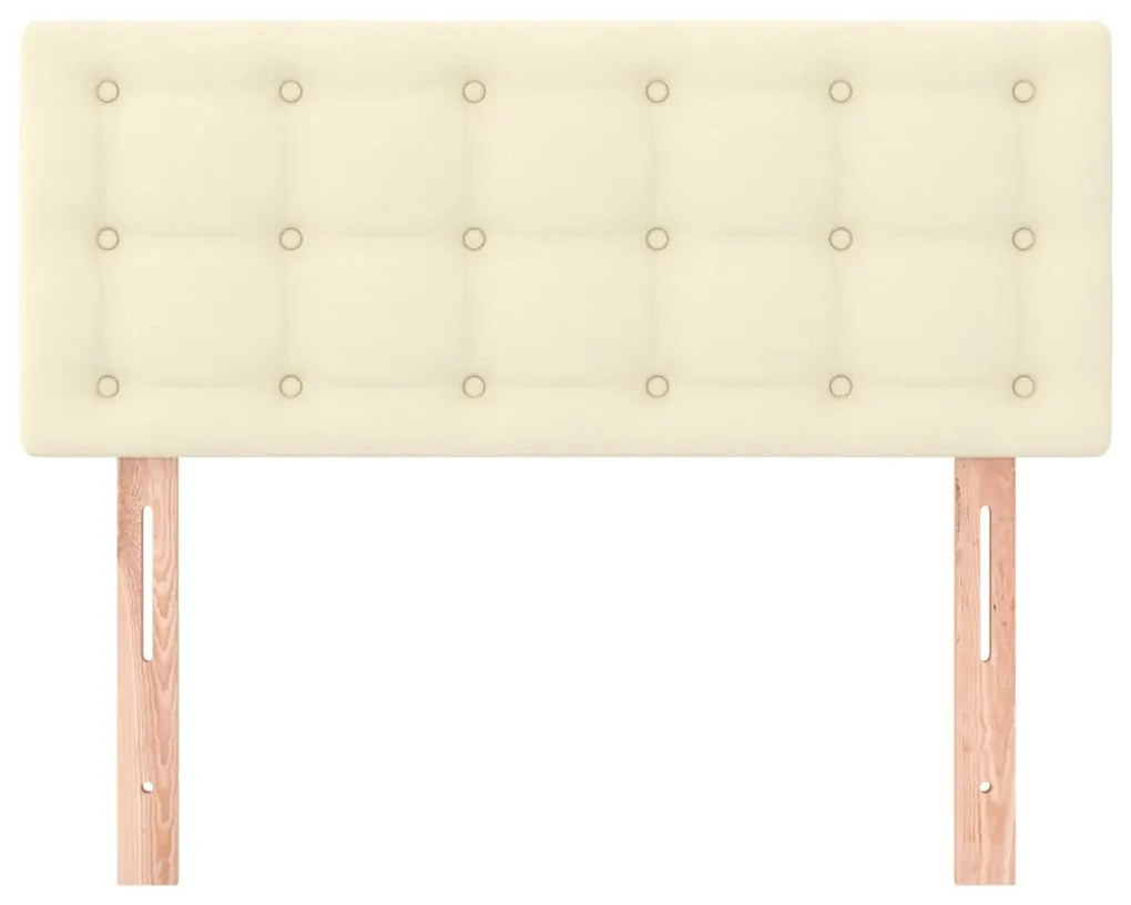 Testiera crema 80x5x78/88 cm in similpelle