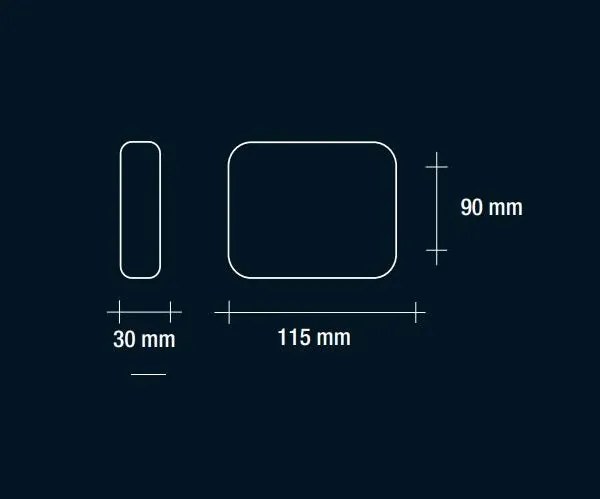 Vivida 6w ip54 3000k bianco