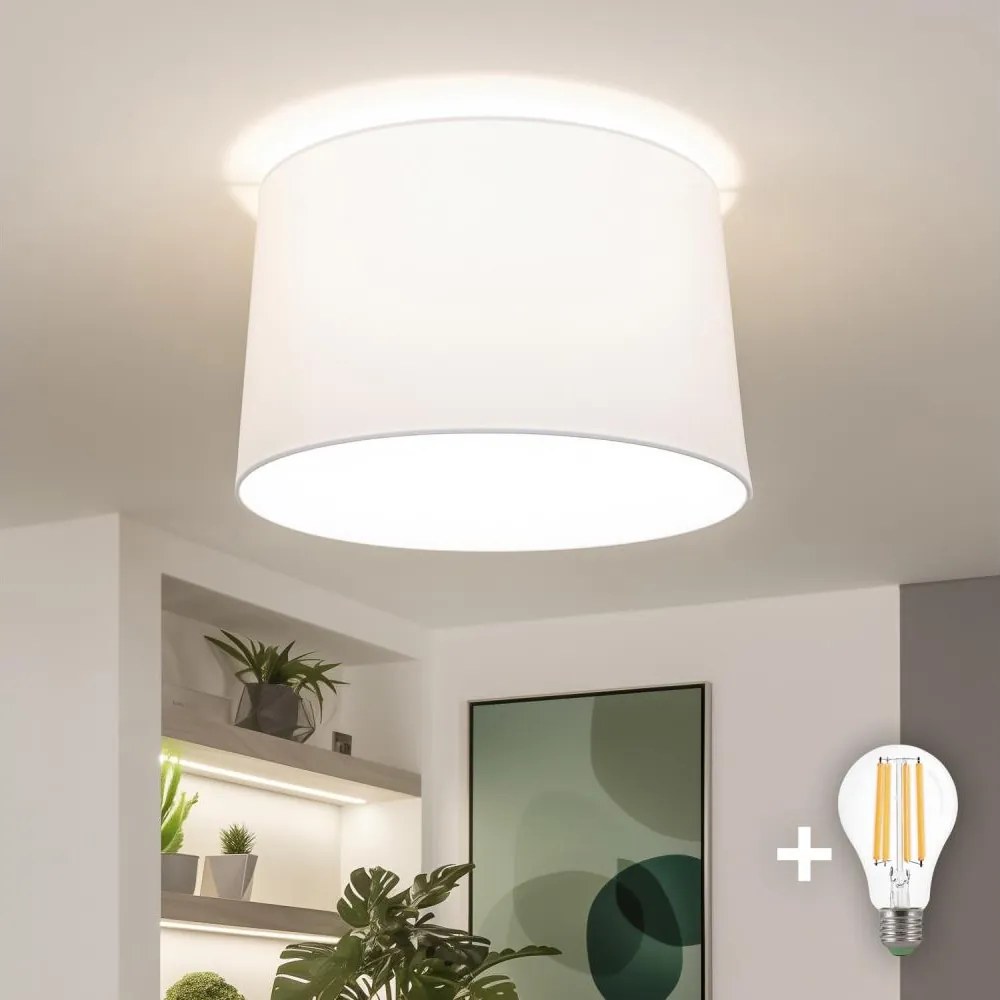 Brilagi - Plafoniera LED CERIA 1xE27/40W/230V Ø 45 cm bianca