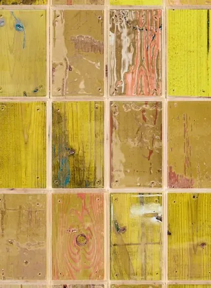 NLXL Carta da parati Waste Tiles - Yellow