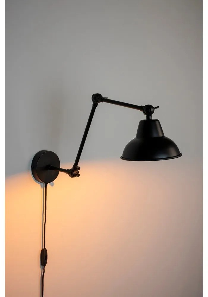 Lampada da parete nera Xavi - White Label