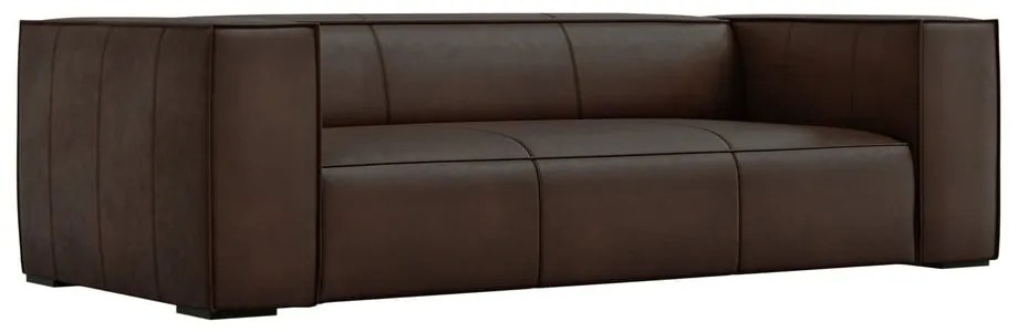 Divano in pelle marrone scuro 227 cm Madame - Windsor &amp; Co Sofas