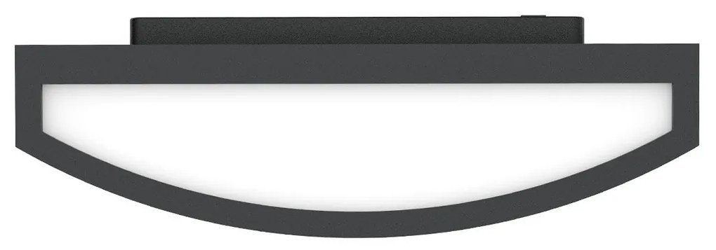 Applique Slim per Esterni con Griglia decorativa IP65 - E27 Nera
