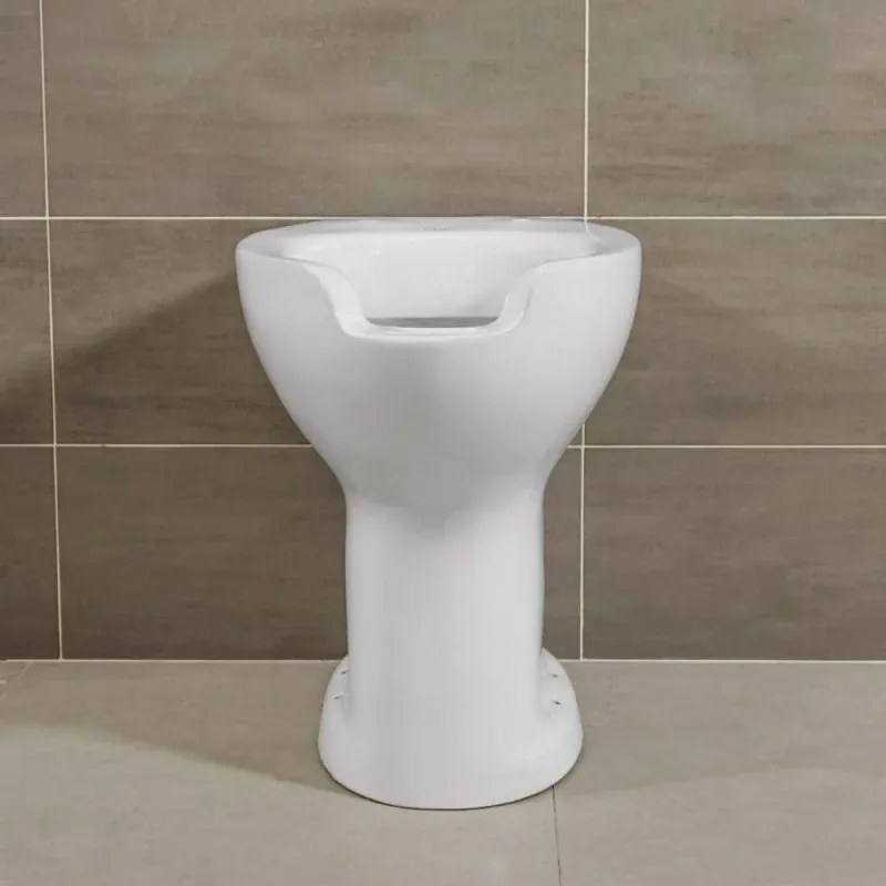 Wc per anziani e disabili con apertura frontale e scarico a parete