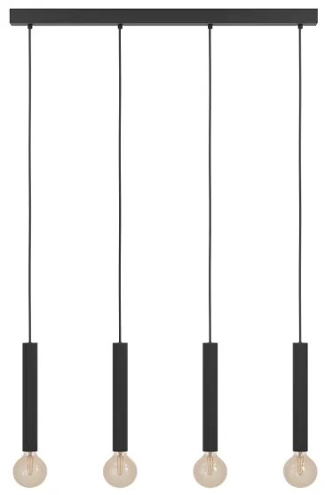 Eglo 98057 - Lampadario a sospensione con filo CORTENOVA 4xE27/60W/230V