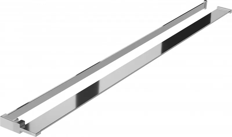 Mexen mensola per parete doccia con barra per asciugamani, cromata - 800-02-01