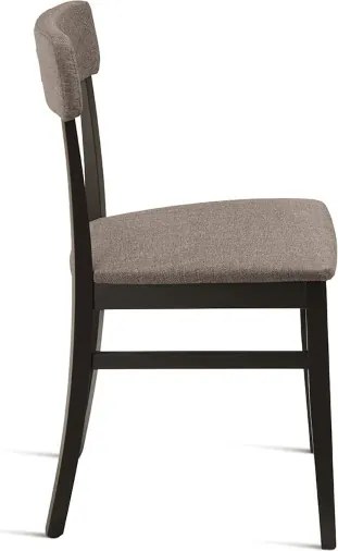Sedia in tessuto Caffčlatte con struttura in legno LIPSIA 2 sedie