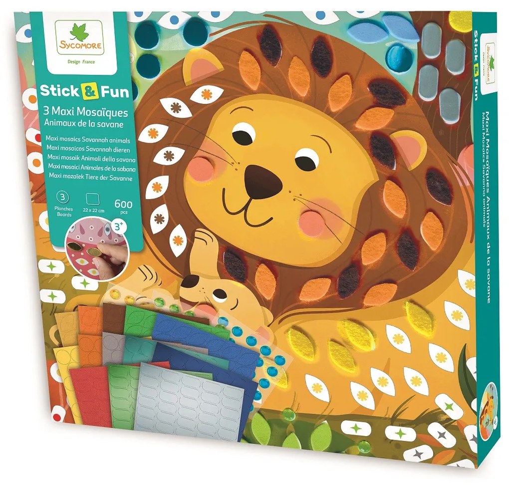 Stick & Fun - Mosaico - Animali della savana