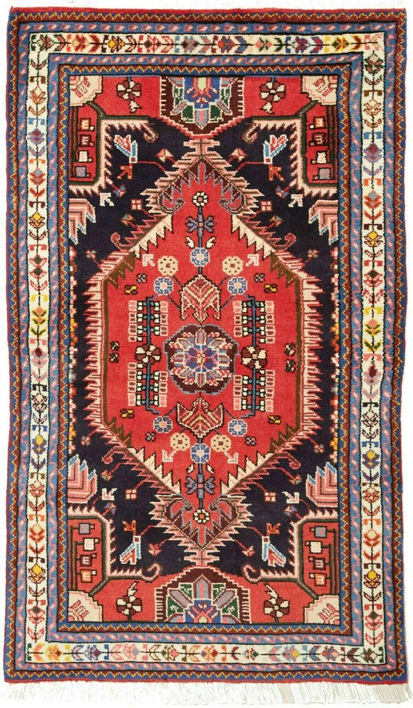 Hamedan Tappeto 80 x 140 (Iran) Annodato A Mano
