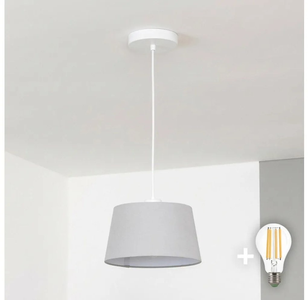 Brilagi - Lampadario LED su cavo CERIA 1xE27/40W/230V Ø 25 cm grigio