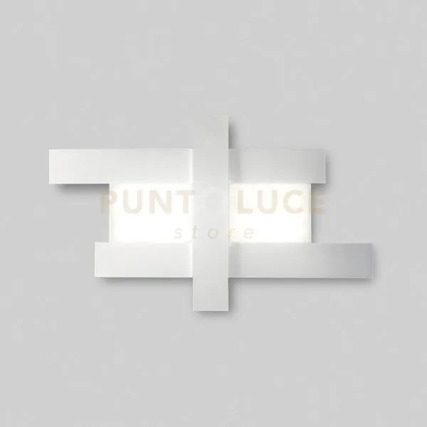 Doha p/g - applique colore bianco in alluminio e metacrilato a led ...