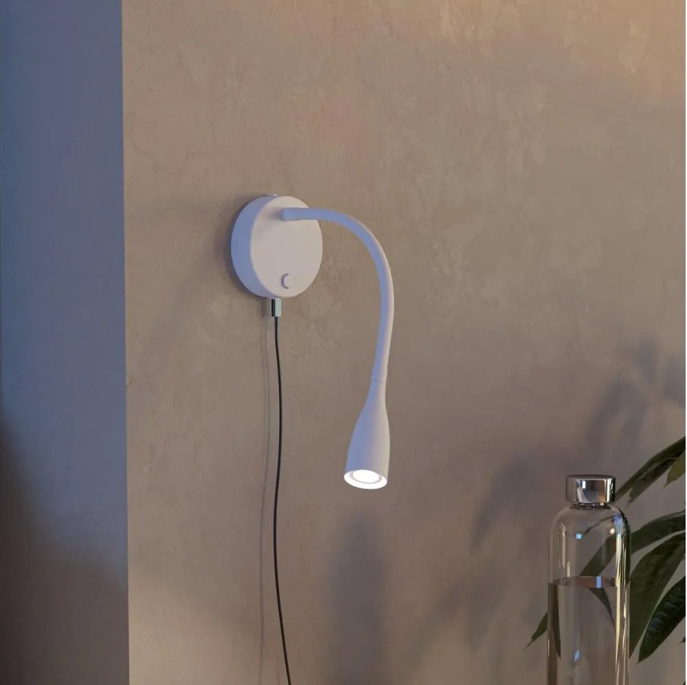 Eglo 901782 - Lampada da parete LED flessibile con porta USB OLIVANDINO LED/3,8W/230V bianco