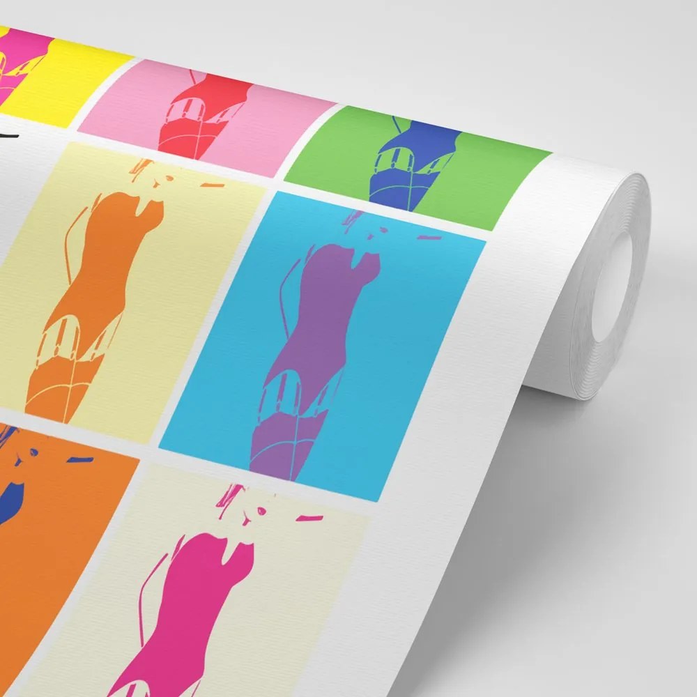 Carta da parati – Fascino pop art della donna