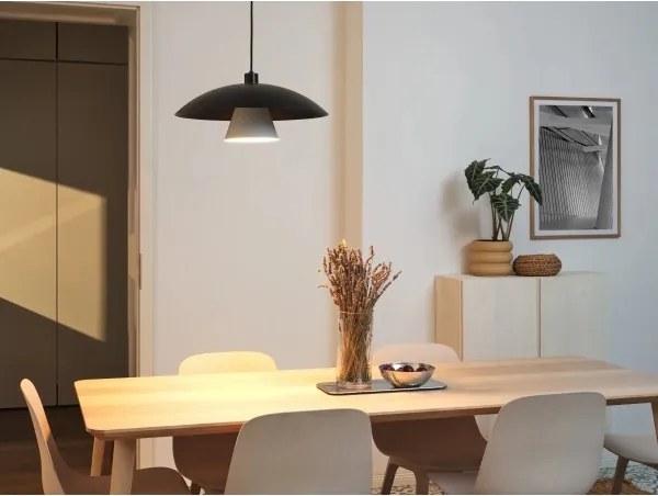 Osram - Lampada a sospensione con cavo DECOR FLYING MUSHROOM 1xE27/25W/230V Ø 50 cm nero