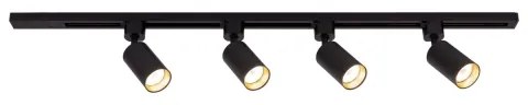 Faretto per sistema a binario TRACER 4xGU10/10W/230V 1 m nero