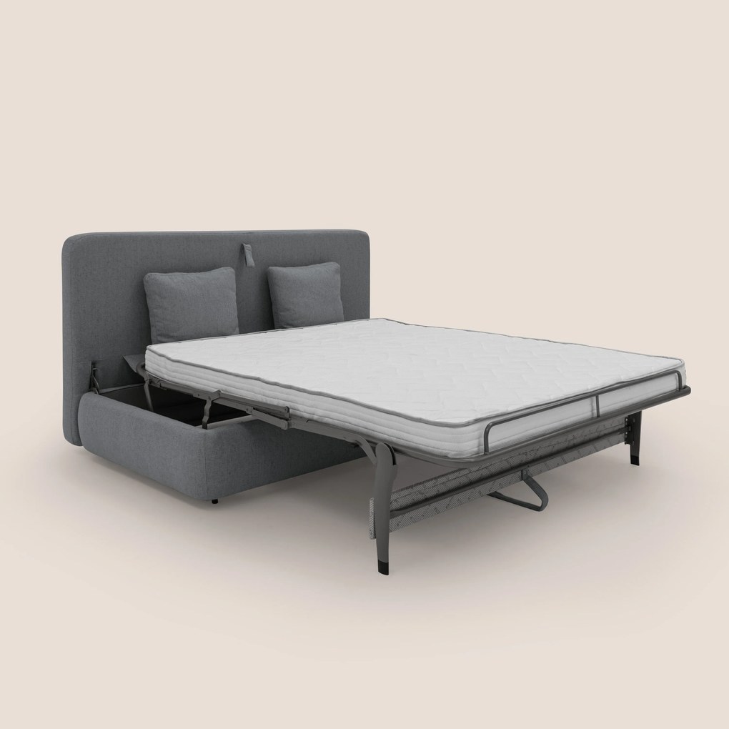 Gransasso Divano letto matrimoniale dal DESIGN innovativo in tessuto impermeabile T03 grigio