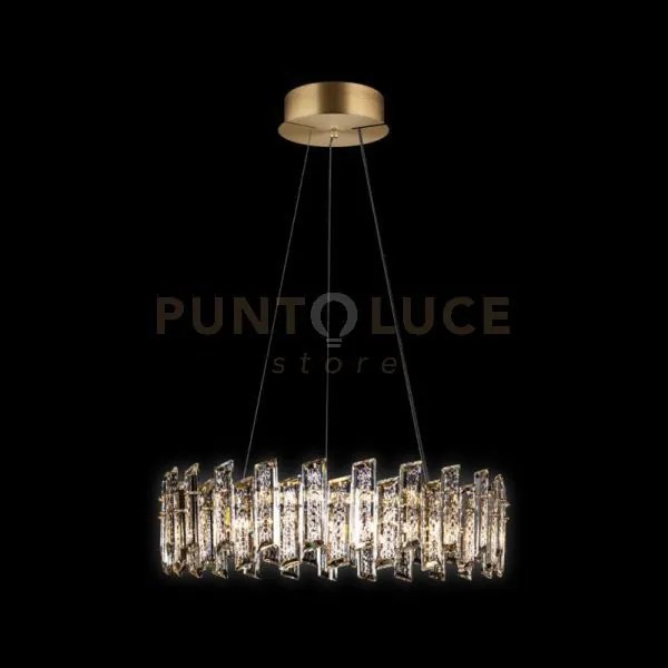 Arcadia lampada a sospensione 9 luci, oro, 9 lampadine x g9  (esclu...