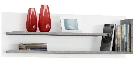 Mensola FRED bianco/grigio