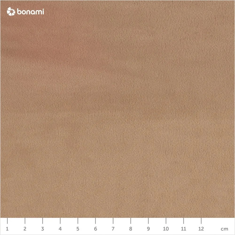 Letto matrimoniale imbottito marrone chiaro con contenitore a griglia 180x200 cm Kiana - Makamii